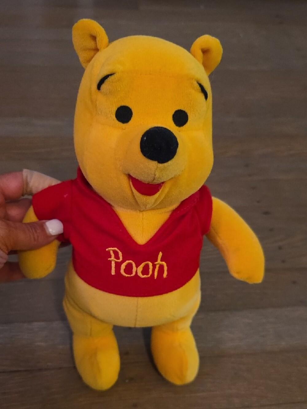 Winnie The Pooh- Vintage 1990/Mattel / Disney Plush Bear - Yellow with Red Shirt